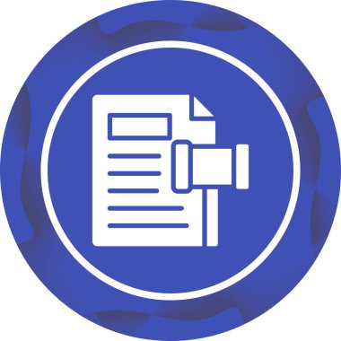 Belge. Web simgesi basit illüstrasyon