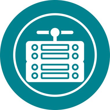 sunucu web simgesi vektör illüstrasyonu