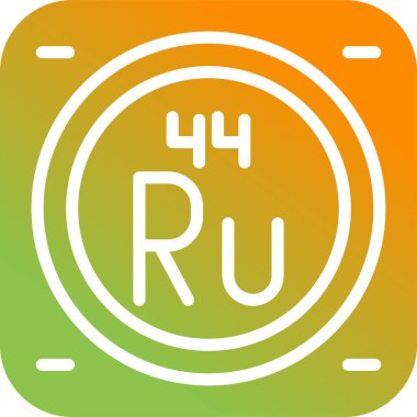 Kimyasal metal işareti ağ basit illüstrasyon