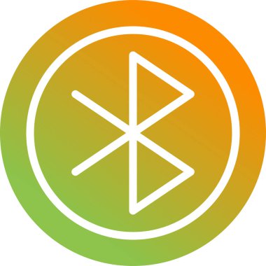 Dairesel bir simgenin vektör illüstrasyonu