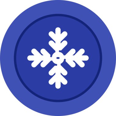  kar tanesi web simge vektör çizim 