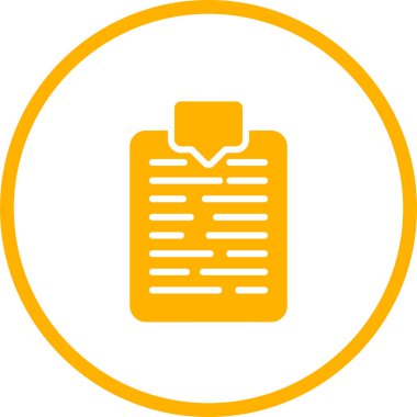 Belge. Web simgesi basit illüstrasyon