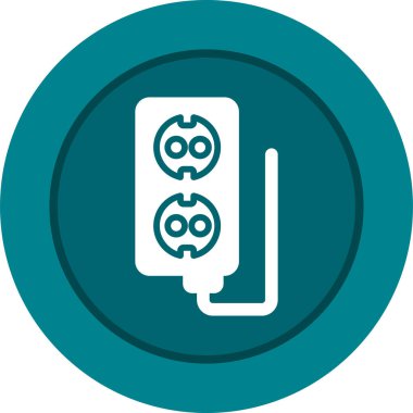 soket ağ simgesi vektör illüstrasyonu