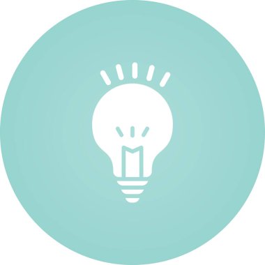 ampul simgesi vektör illüstrasyonu