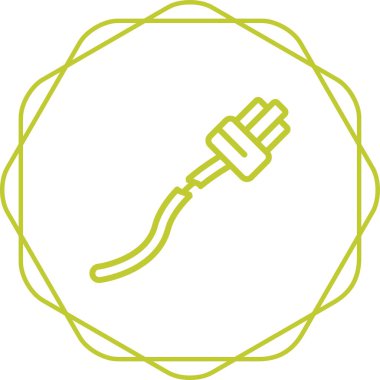 Kırık Kablo ağ simgesi vektör illüstrasyonu 