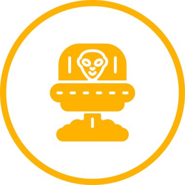 ufo. Web simgesi basit illüstrasyon