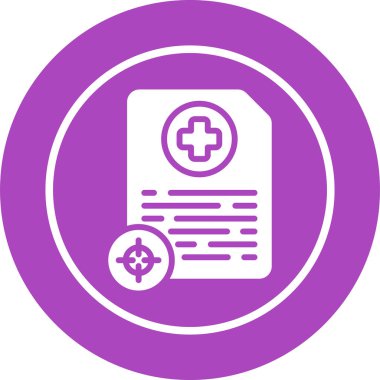 belge simgesi, vektör illüstrasyonu