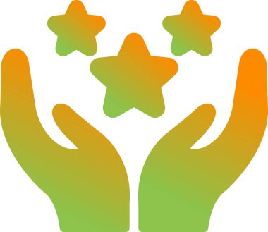 Avuç içi. Web simgesi basit tasarım