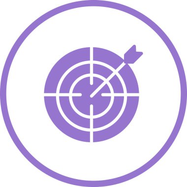 Hedef. Web simgesi basit illüstrasyon