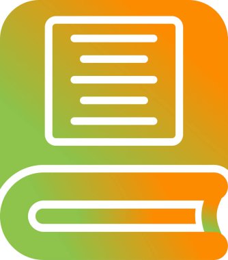 kitap simgesi vektör illüstrasyonu