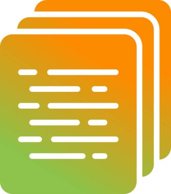 Belge. Web simgesi basit illüstrasyon