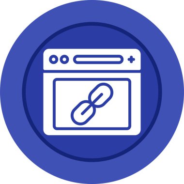 Tarayıcı. Web simgesi basit illüstrasyon