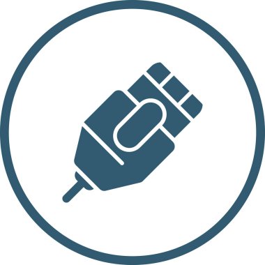 Modern b 'nin vektör illüstrasyonunda termometrenin eksik simgesi