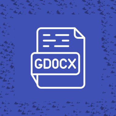 gdocx dosya biçimi vektör illüstrasyonu