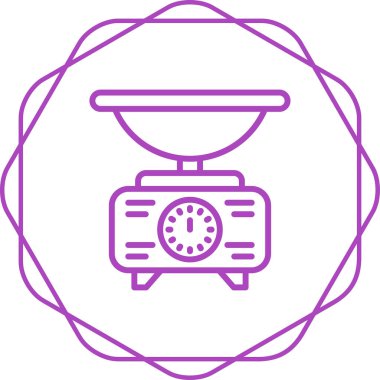 Modern saat simgesinin vektör illüstrasyonu