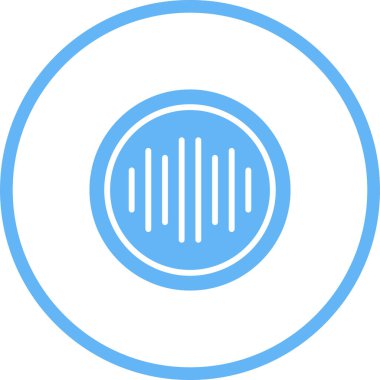 ses müzik simgesi vektör illüstrasyonu