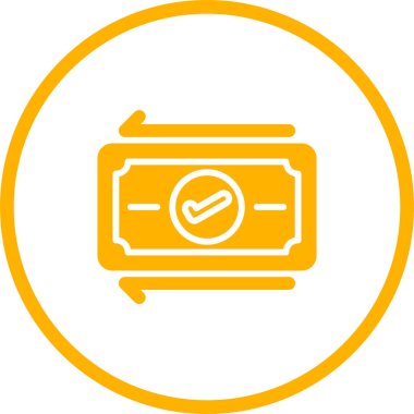 Kredi kartı yuvarlak simge.