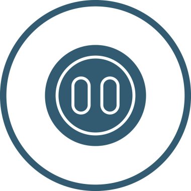 Vektör para simgesi çizimi