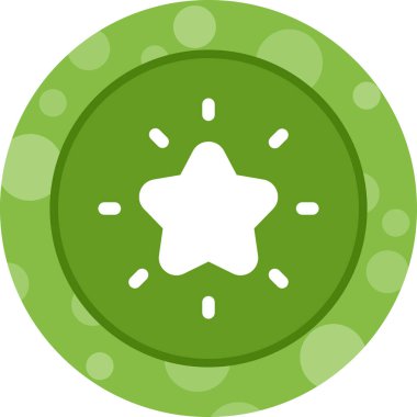 Düz stil noel topu dekorasyon simgesi