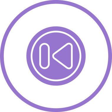 Önceki Parça Düğmesi vektör illüstrasyonuName