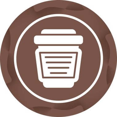 Moda tarzında izole edilmiş kahve çekirdeği simgesi