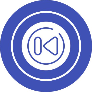 Çember ağ ikonu vektör illüstrasyonunu geri al