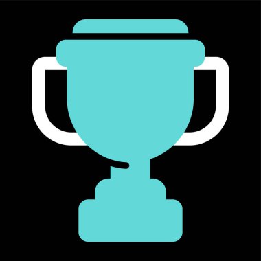 Kupa ikonu. vektör illüstrasyonu