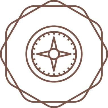 pusula simgesi web basit illüstrasyon