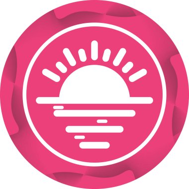 Gezegen. Web simgesi basit tasarım