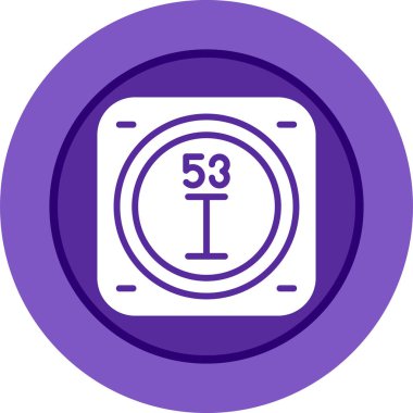 Kimyasal Element Web simgesi vektör çizimi