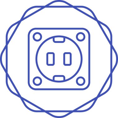 soket simge vektör çizim