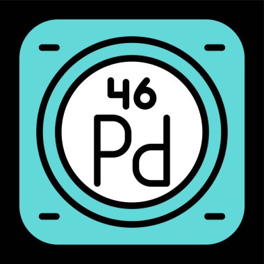 Kimyasal metal işareti ağ basit illüstrasyon