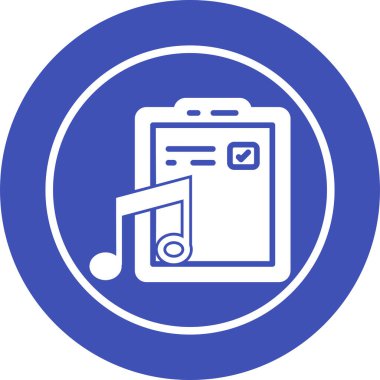 vektör müzik Not simgesi