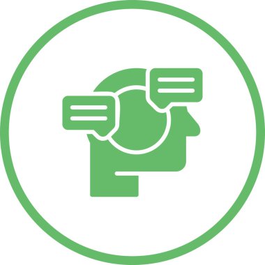 Beyin. Web simgesi basit tasarım