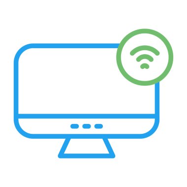 Wi-Fi vektör simgesi kolayca değiştirilebilir ya da düzenlenebilir