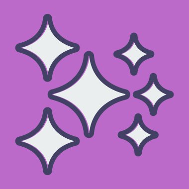 Yıldızlar. Web simgesi basit illüstrasyon