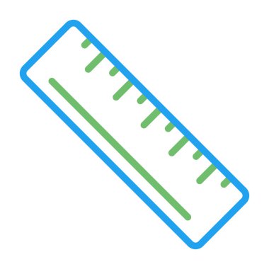 Cetvel web simgesi, vektör çizim