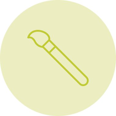 Boya fırçası web simgesi, vektör illüstrasyonu