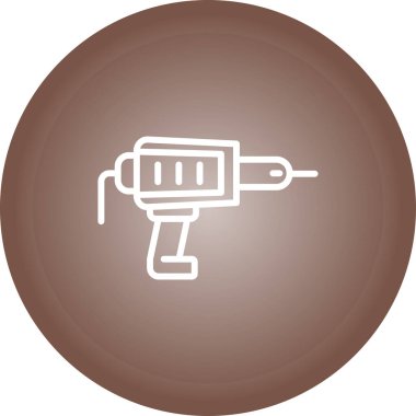 Benzersiz elektrik dolgu kabartma vektör simgesi