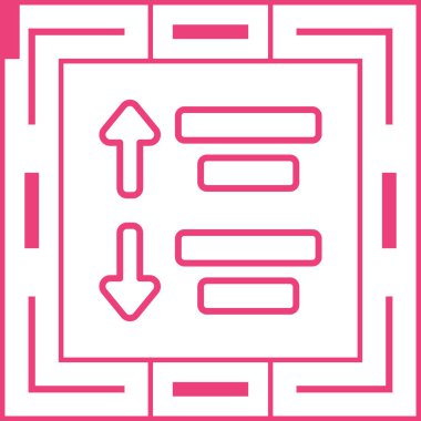 Modern ve basit bir simgenin vektör çizimi