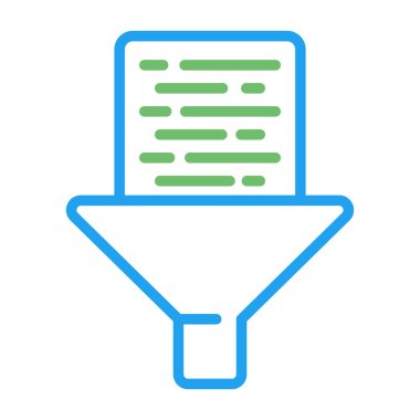 filtre ağ simgesi vektör illüstrasyonu