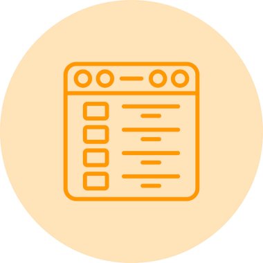 Pano. Web simgesi basit illüstrasyon