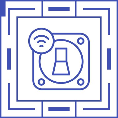 Kablosuz. Web simgesi basit tasarım