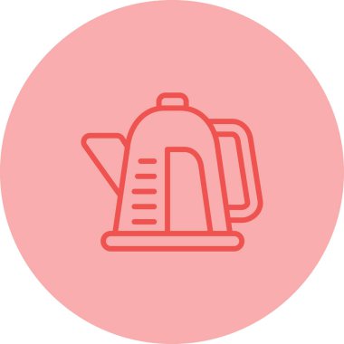 kahve su ısıtıcısı kutsal kişilerin resmi, vektör çizim