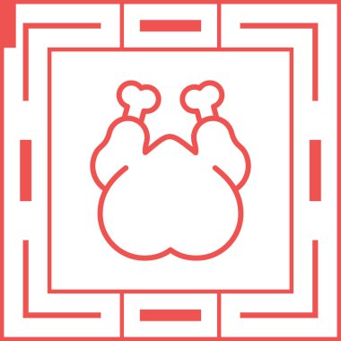 Grup halinde izole edilmiş Çin burcu simgesi simgesi