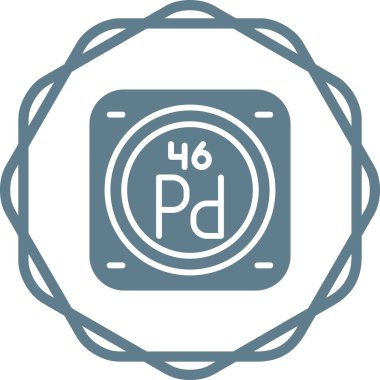 Kimyasal metal işareti ağ basit illüstrasyon