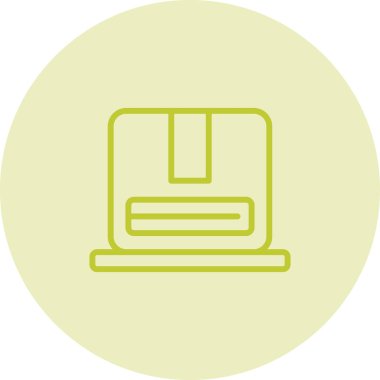 dizüstü bilgisayar simgesi, vektör illüstrasyonu