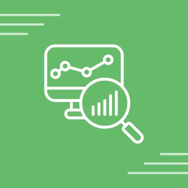 Arama motoru optimizasyonu düz simge, vektör illüstrasyonu