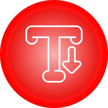 Typography web simgesi vektör illüstrasyonu