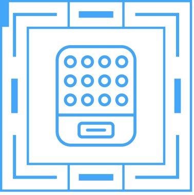 calculator icon, vector illustration simple design